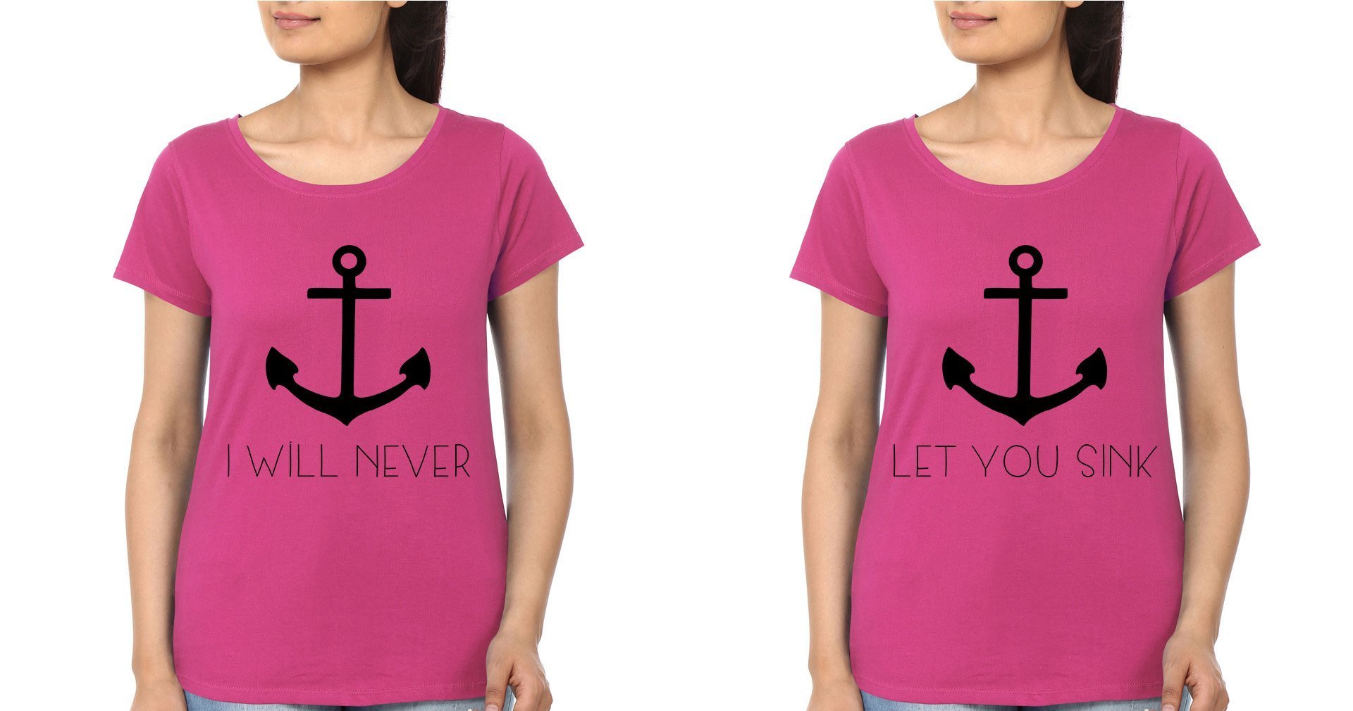 I Will Never BFF Half Sleeves T-Shirts-FunkyTradition - FunkyTradition
