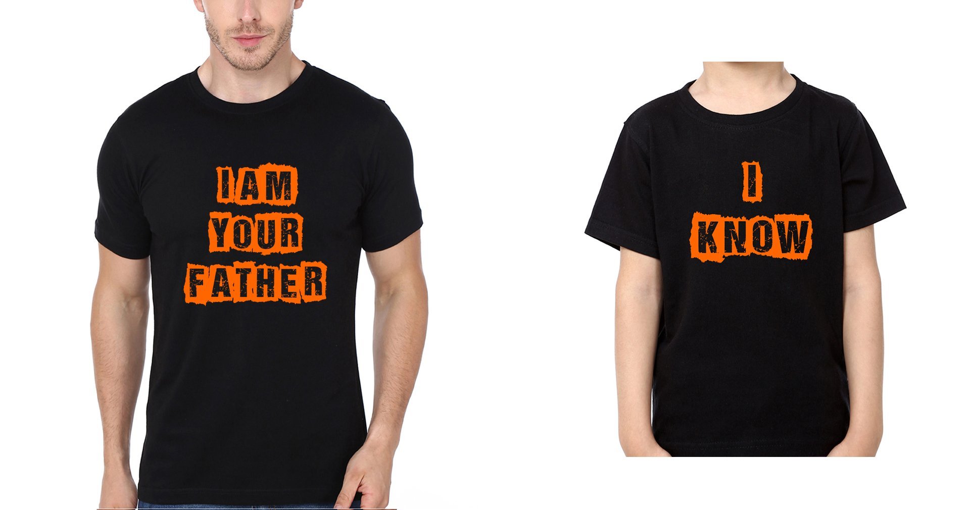 Iam Your Father I Know Father and Son Matching T-Shirt- FunkyTradition - FunkyTradition
