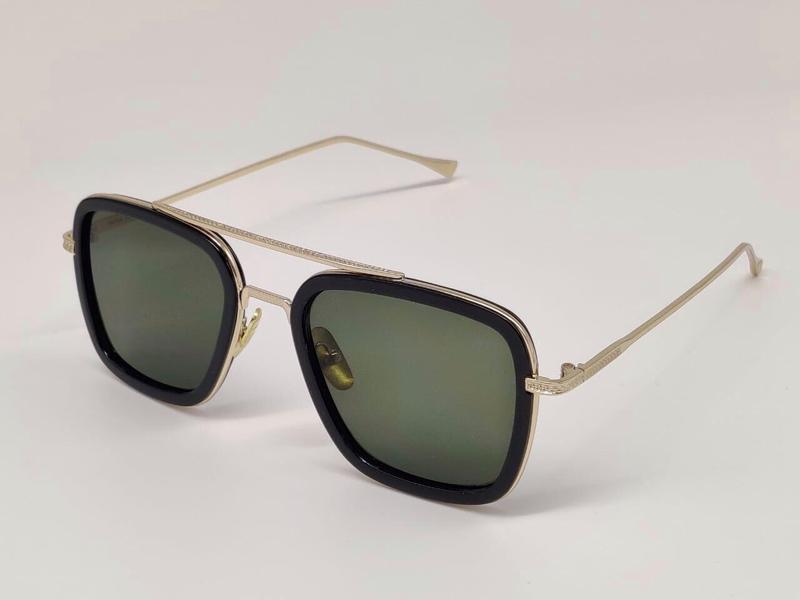 Gold And Green Square Sunglasses For Men And Women-FunkyTradition