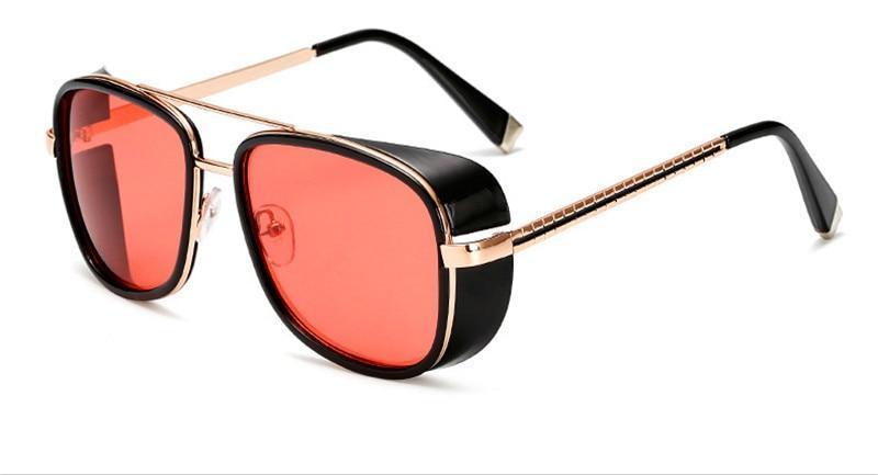 Iron Man 3 Tony Stark Sunglasses Frames for Men Vintage Luxury Brand Designer - FunkyTradition - FunkyTradition