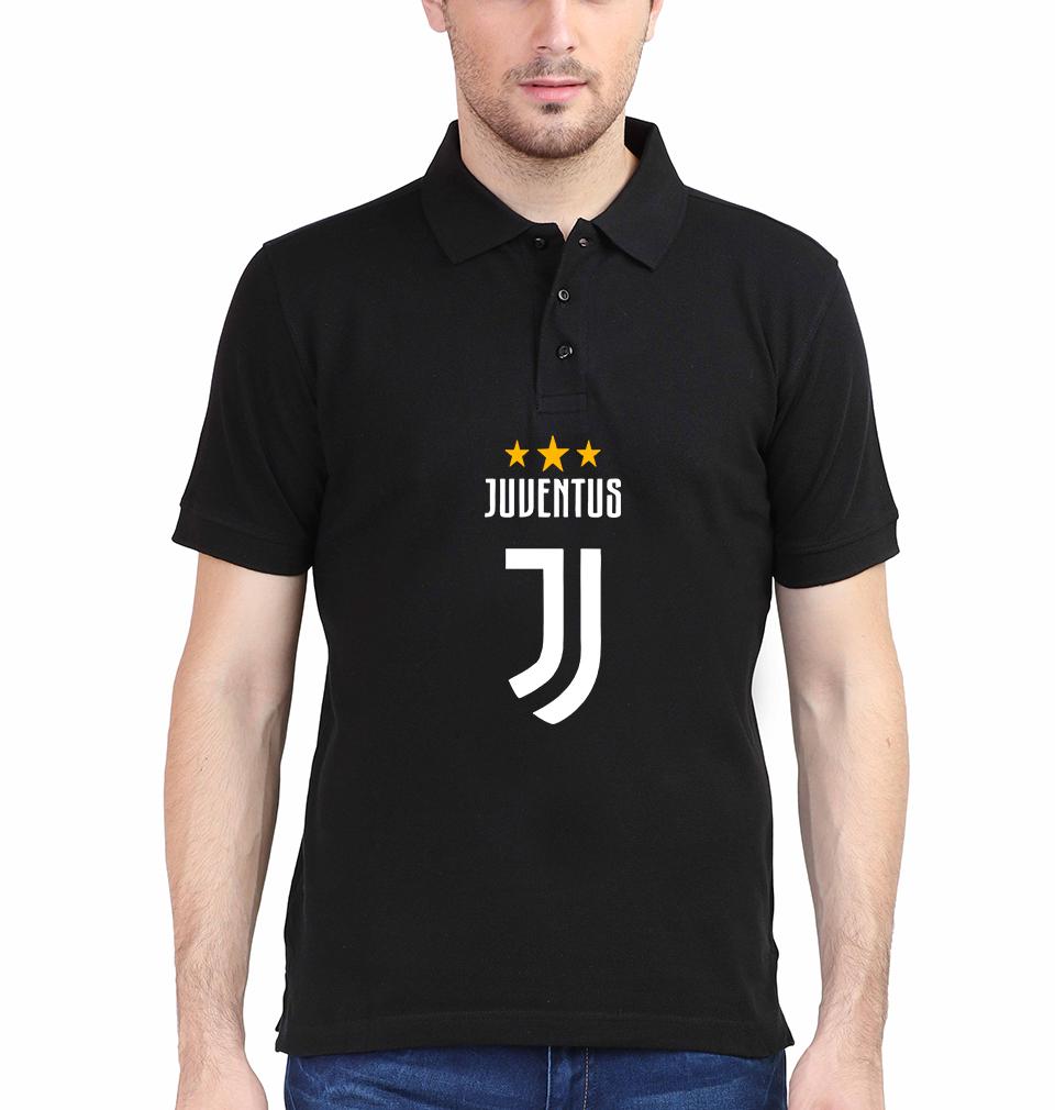 Juventus Half Sleeves Polo T-shirt For Men -FunkyTradition - FunkyTradition