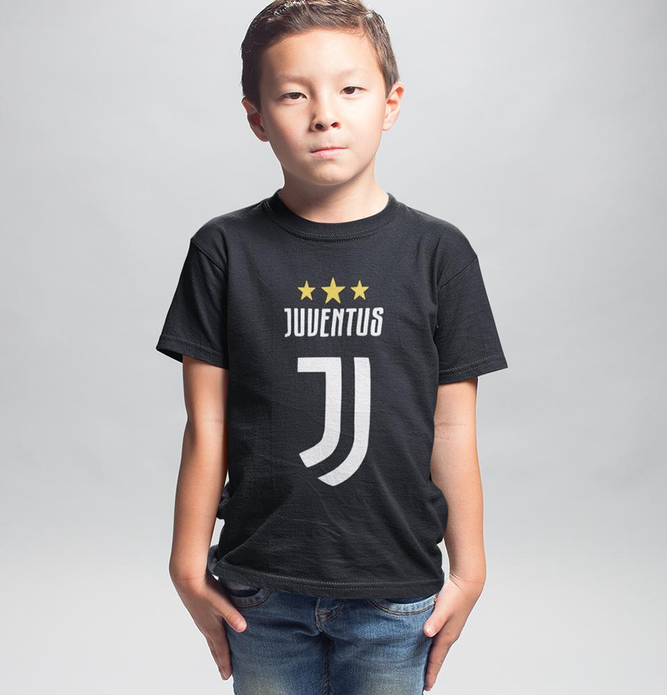 Juventus Half Sleeves T-Shirt for Boy-FunkyTradition - FunkyTradition