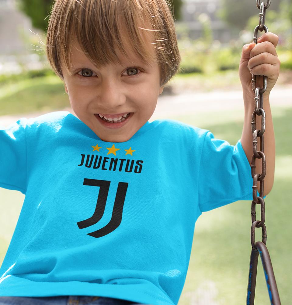 Juventus Half Sleeves T-Shirt for Boy-FunkyTradition - FunkyTradition