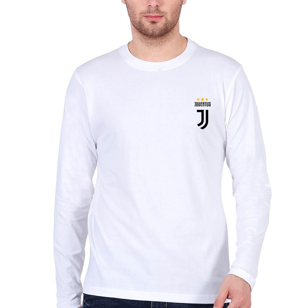 Juventus Logo Full Sleeves T-Shirt For Men-FunkyTradition - FunkyTradition