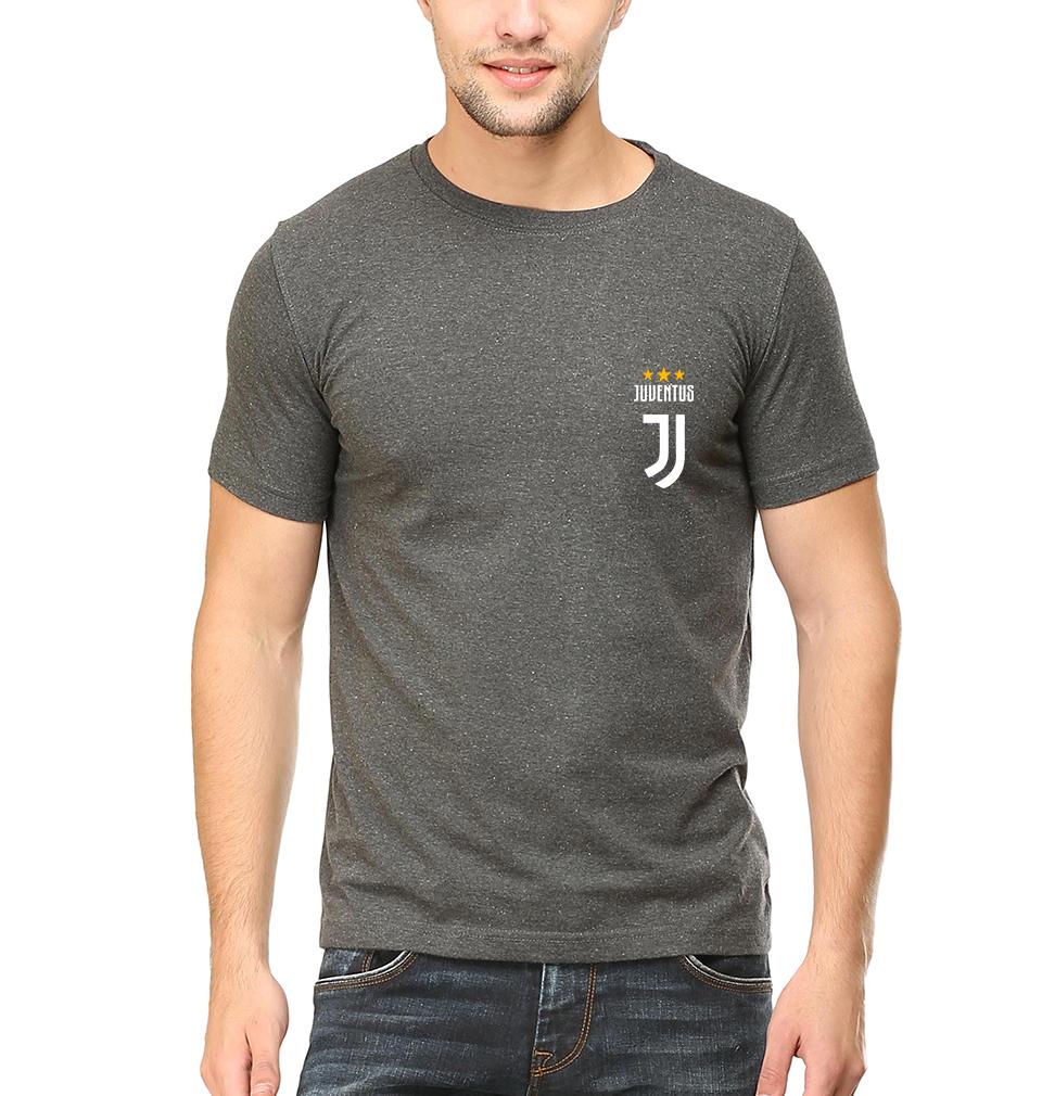 Juventus Logo Half Sleeves T-Shirt For Men-FunkyTradition - FunkyTradition