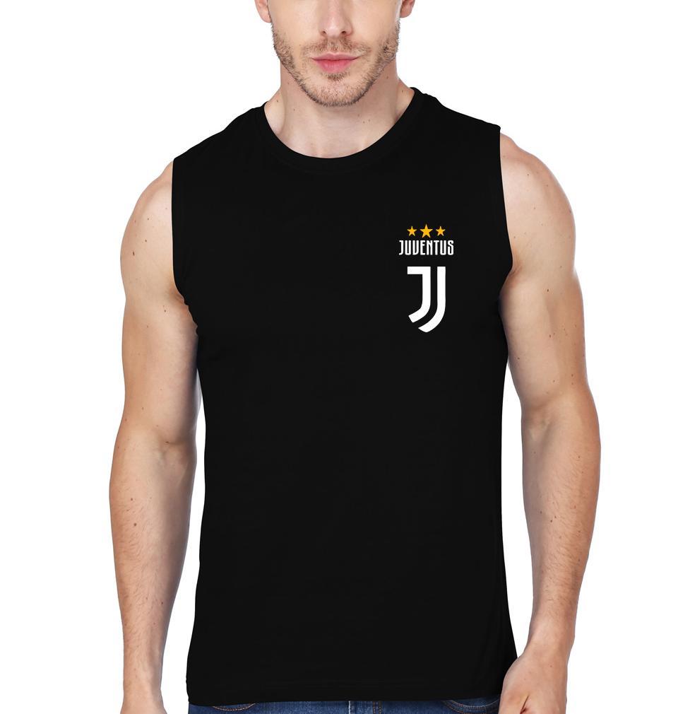 Juventus Logo Men Sleeveless T-Shirts-FunkyTradition - FunkyTradition