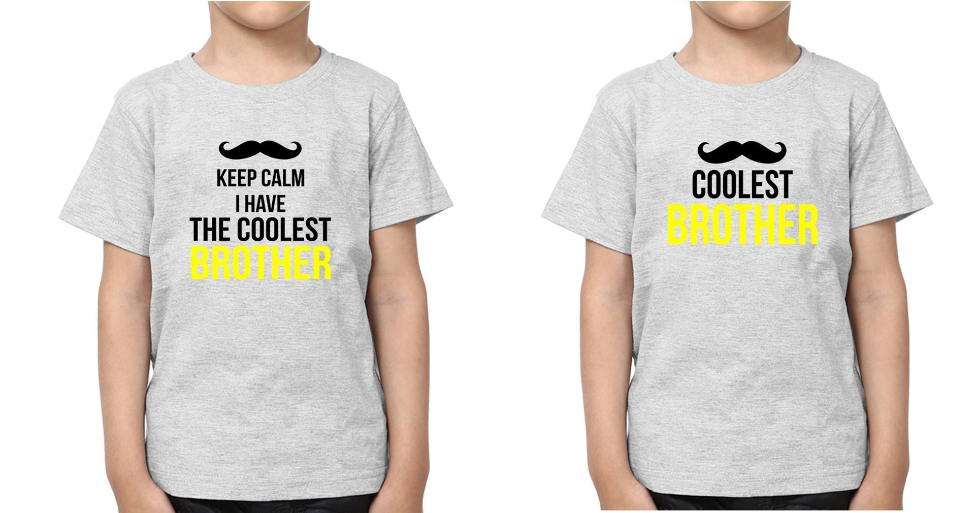 Keep Calm I Have The Coolest Brother-Brother Kids Half Sleeves T-Shirts -FunkyTradition - FunkyTradition