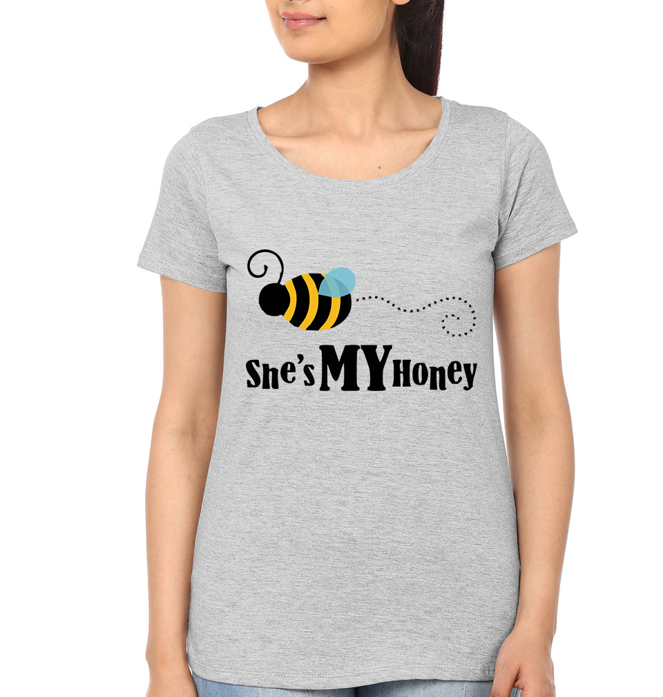 She Is My Honey Mother and Daughter Matching T-Shirt- FunkyTradition