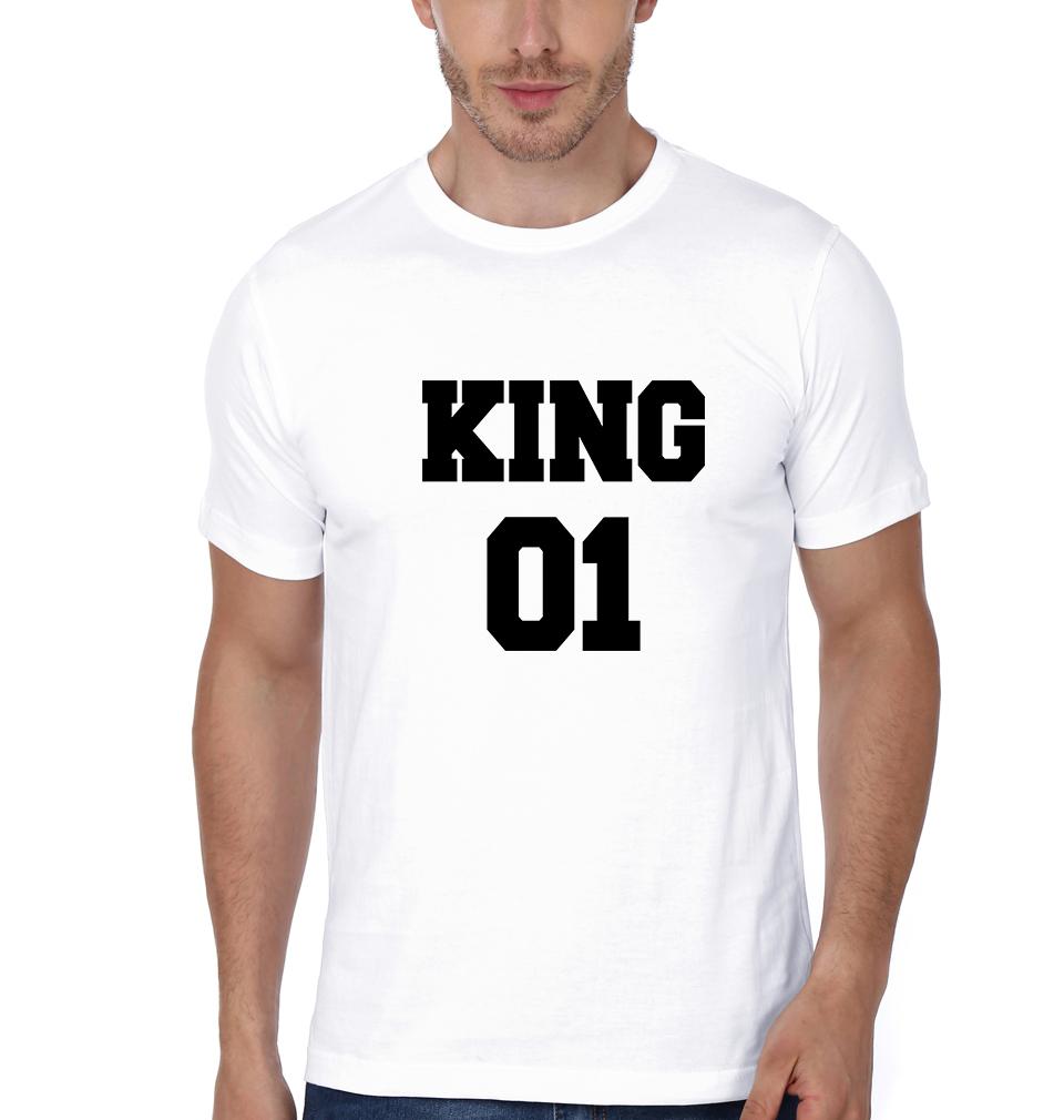 King 01 Princess 01 Father and Daughter Matching T-Shirt- FunkyTradition - FunkyTradition
