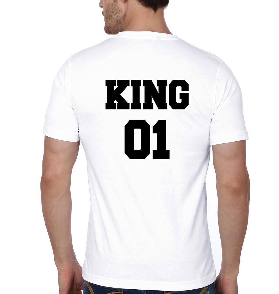 King 01 Princess 01 Father and Daughter Matching T-Shirt- FunkyTradition - FunkyTradition