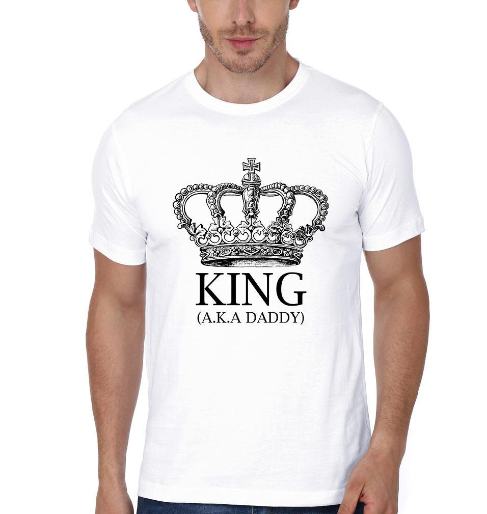 King Aka Daddy Daddy's Little Princess Father and Daughter Matching T-Shirt- FunkyTradition - FunkyTradition