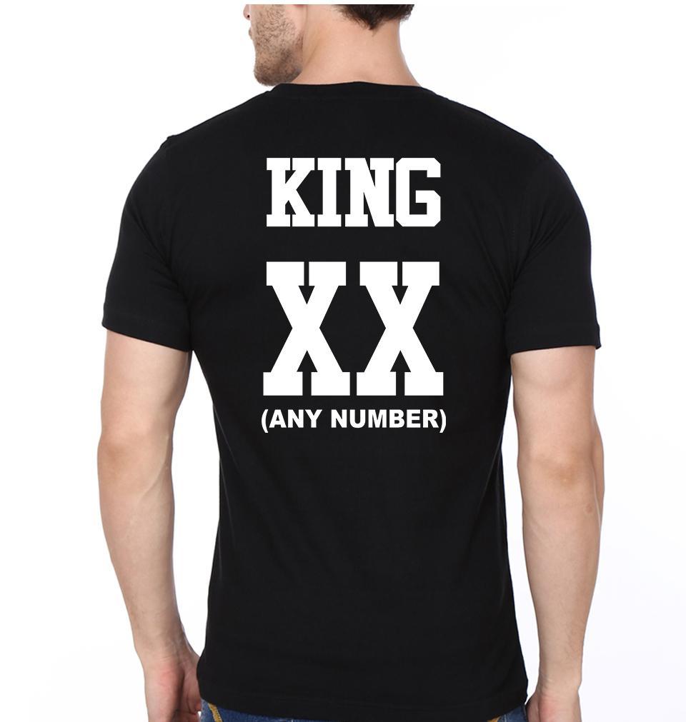 King Queen XX Couple Half Sleeves T-Shirts -FunkyTradition - FunkyTradition
