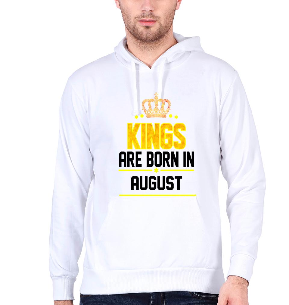 Kings Are Born In August Hoodie For Men-FunkyTradition - FunkyTradition