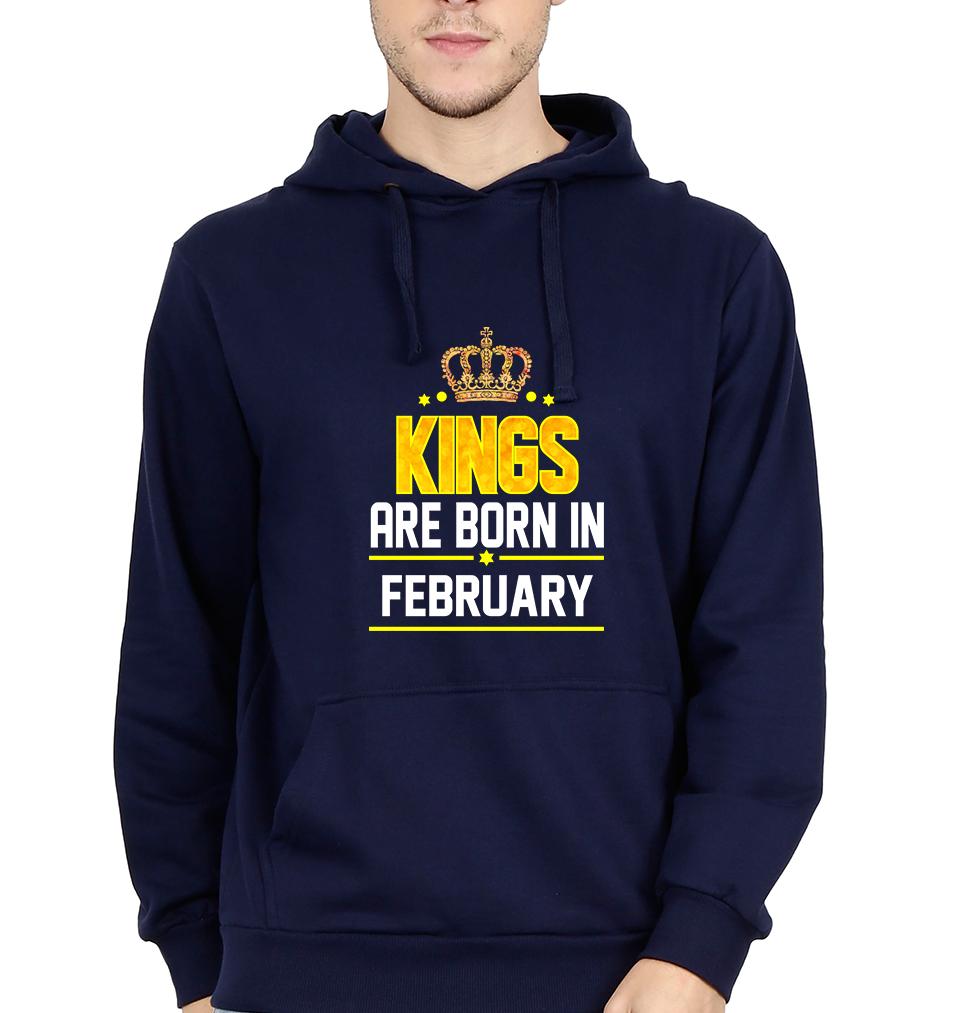 Kings Are Born In February Hoodie For Men-FunkyTradition - FunkyTradition
