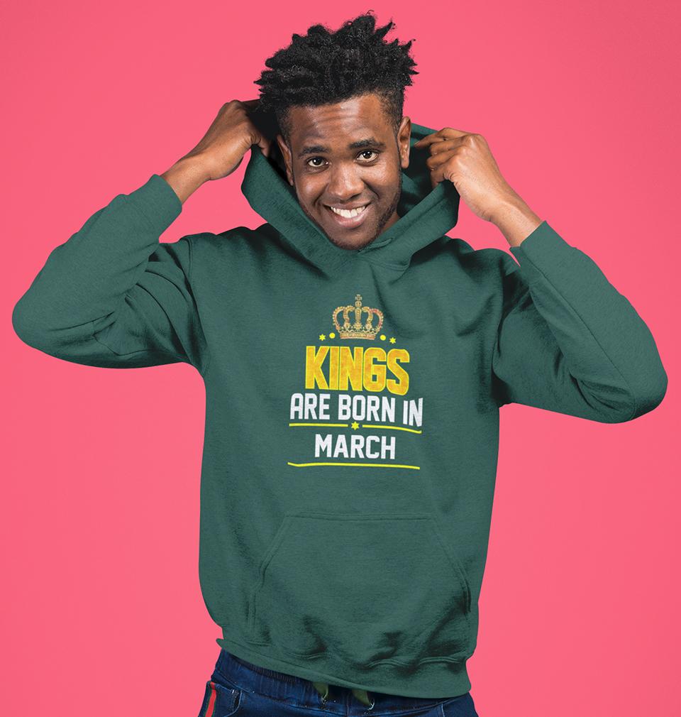 Kings Are Born In March Hoodie For Men-FunkyTradition - FunkyTradition
