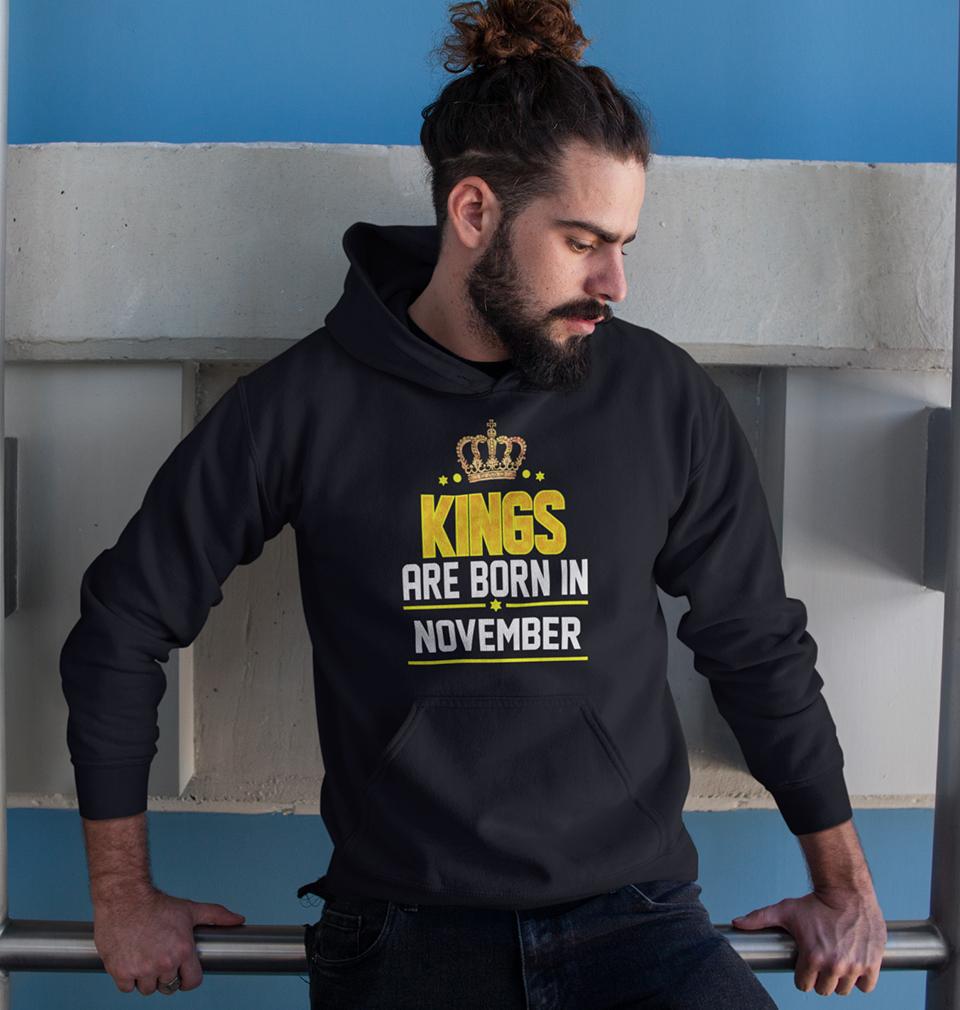 Kings Are Born In November Hoodie For Men-FunkyTradition - FunkyTradition