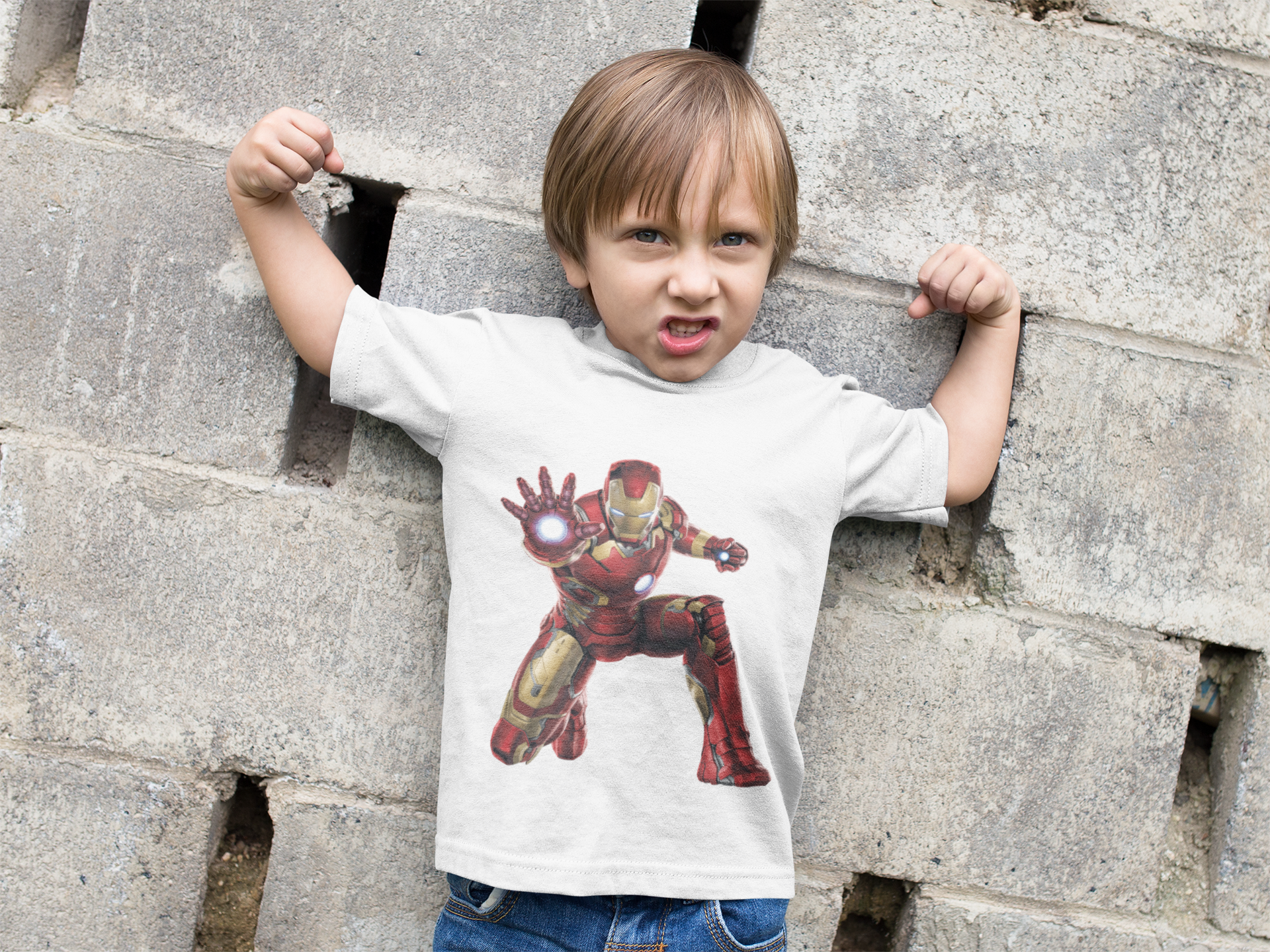 Superhero Half Sleeves T-Shirt for Boy-FunkyTradition