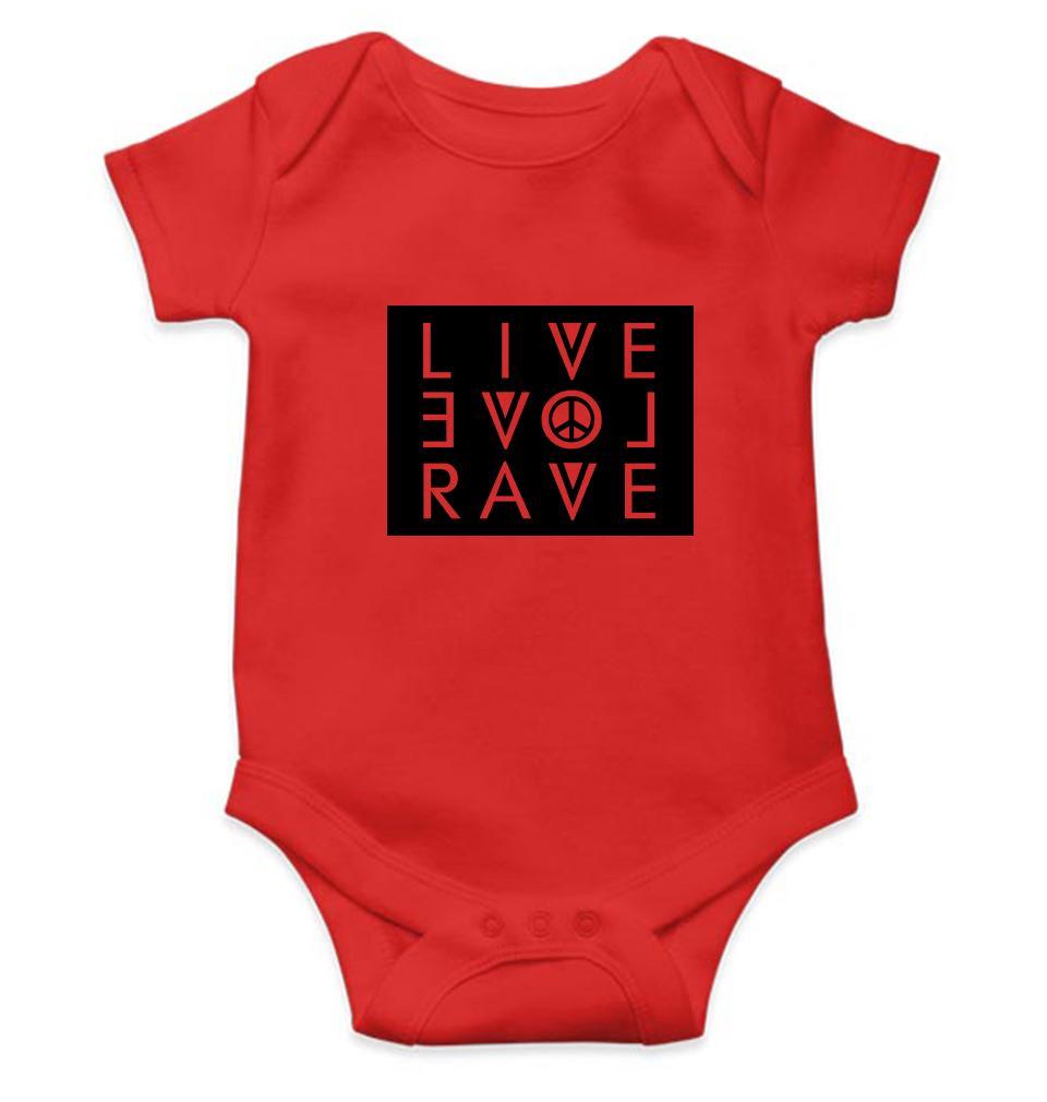 Live Love Rave Rompers for Baby Girl- FunkyTradition FunkyTradition