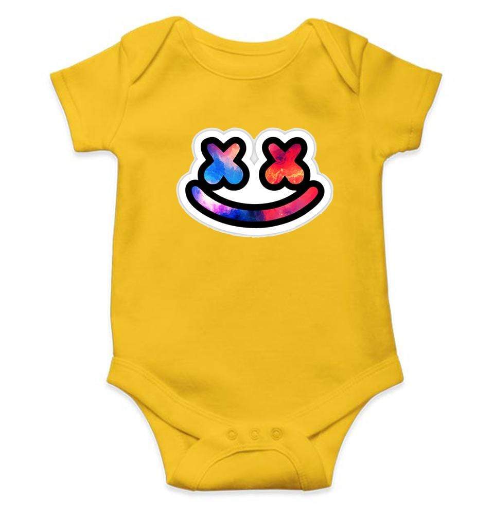 Marshmello Rompers for Baby Girl- FunkyTradition FunkyTradition