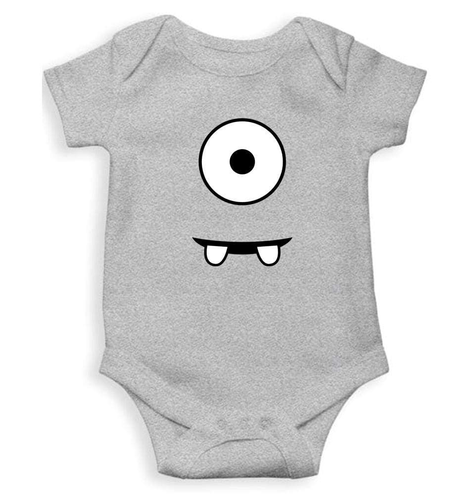 Minion Eye and Teeth Rompers for Baby Girl- FunkyTradition FunkyTradition
