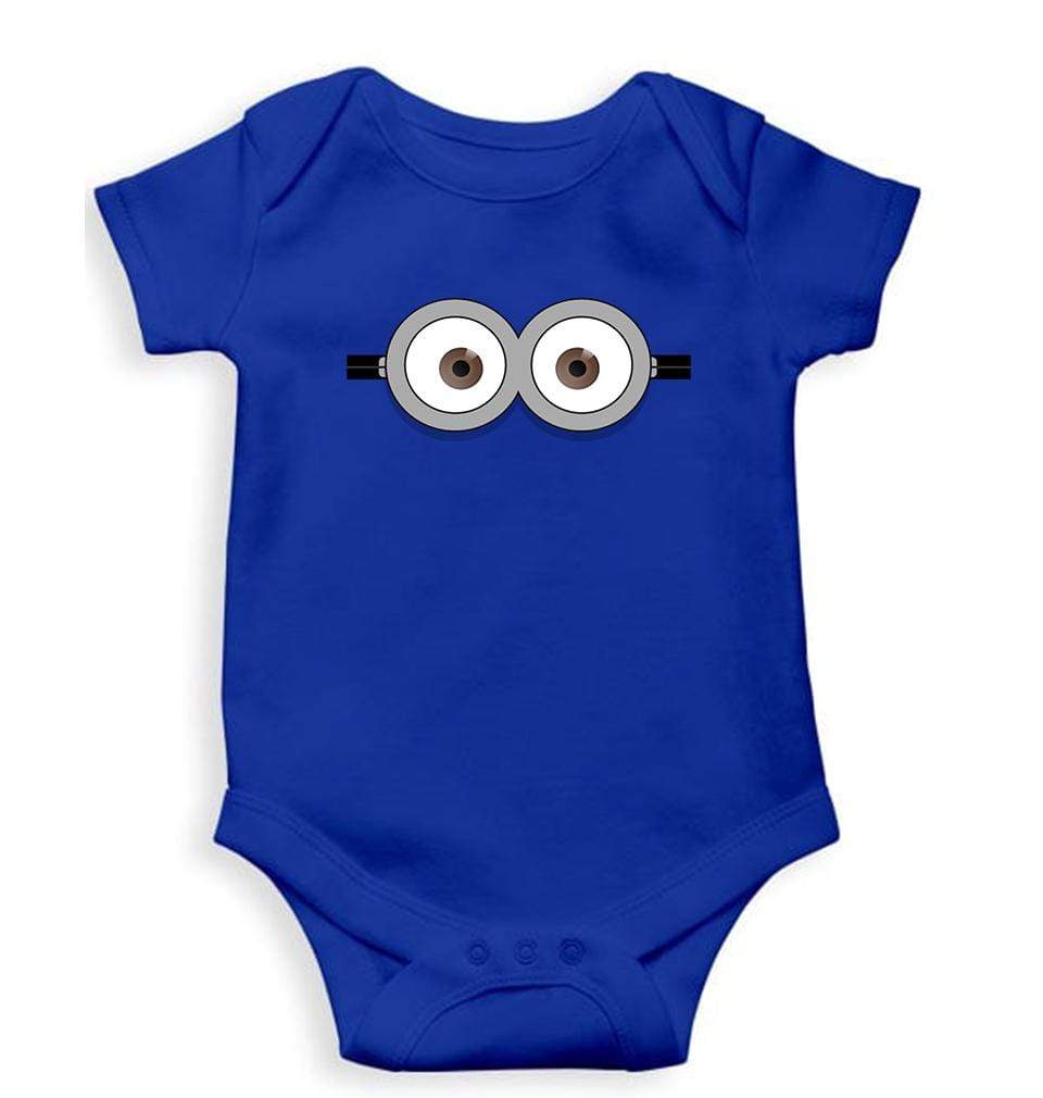 Minion Pop Eyes Rompers for Baby Boy- FunkyTradition FunkyTradition