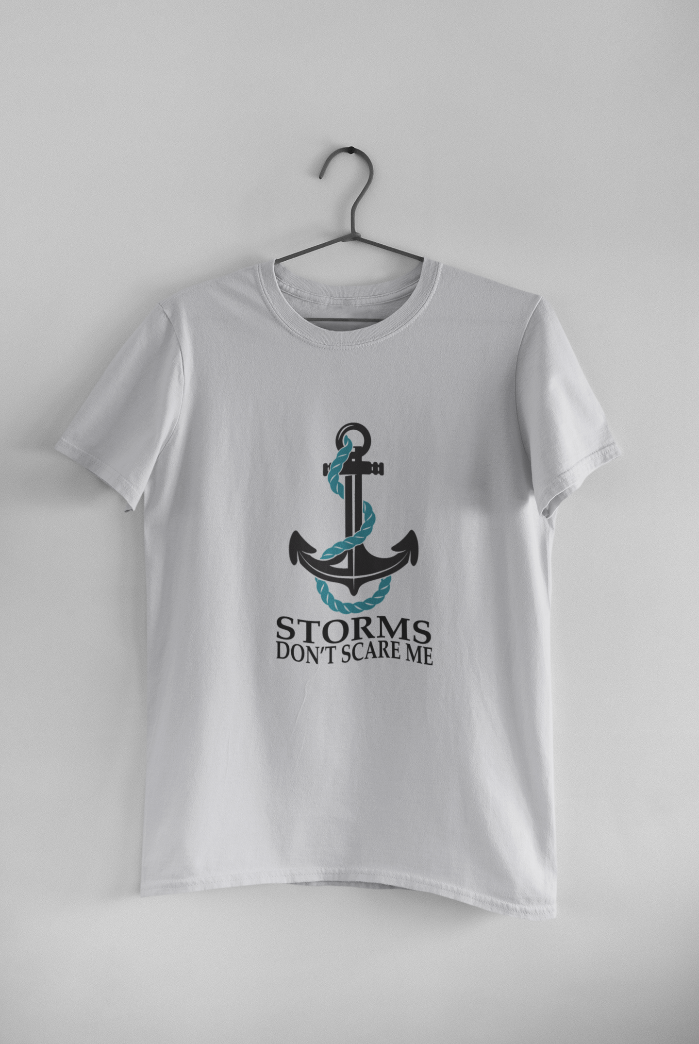 Storms Dont Scare Me Merchant Navy Mens Half Sleeves T-shirt- FunkyTradition