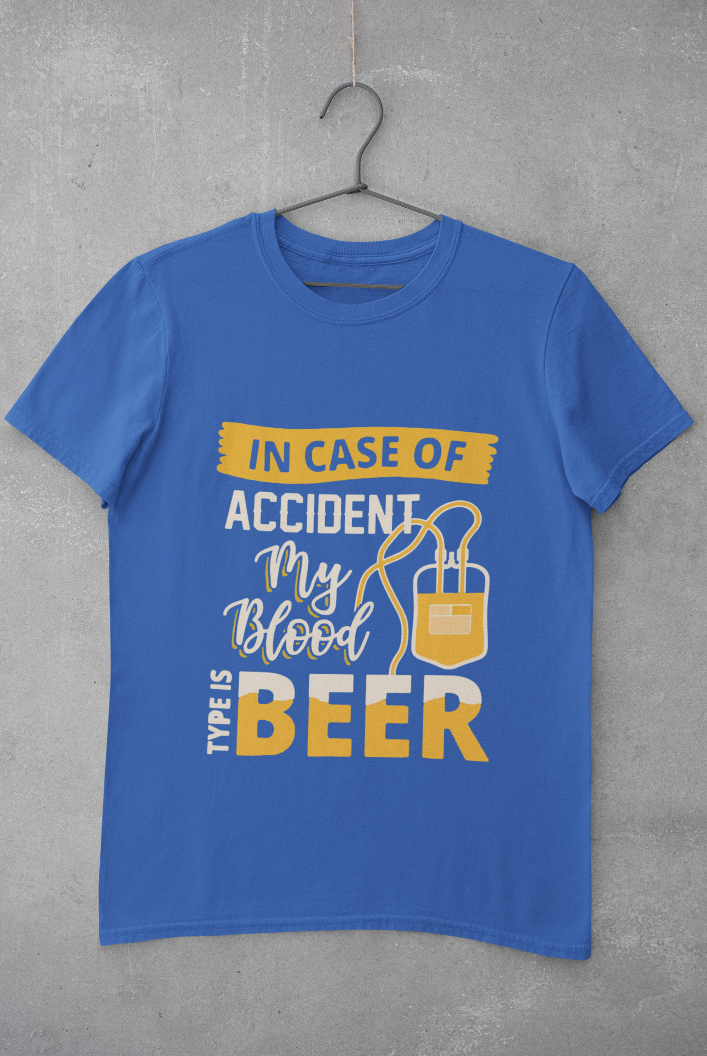My Blood Type Is Beer Women Half Sleeves T-shirt- FunkyTradition