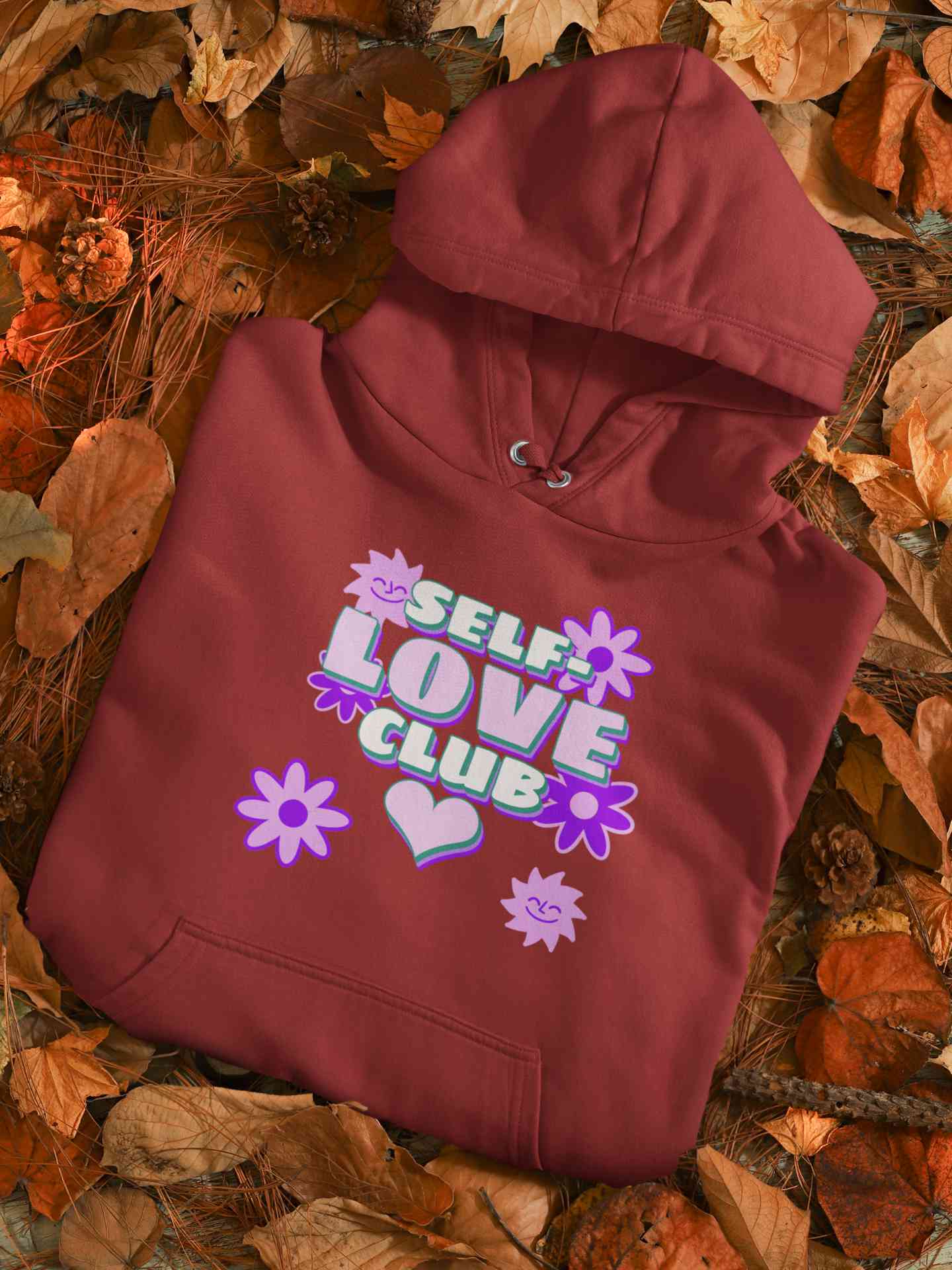 60s Inspired A Self Love Quote Hoodies for Women-FunkyTradition