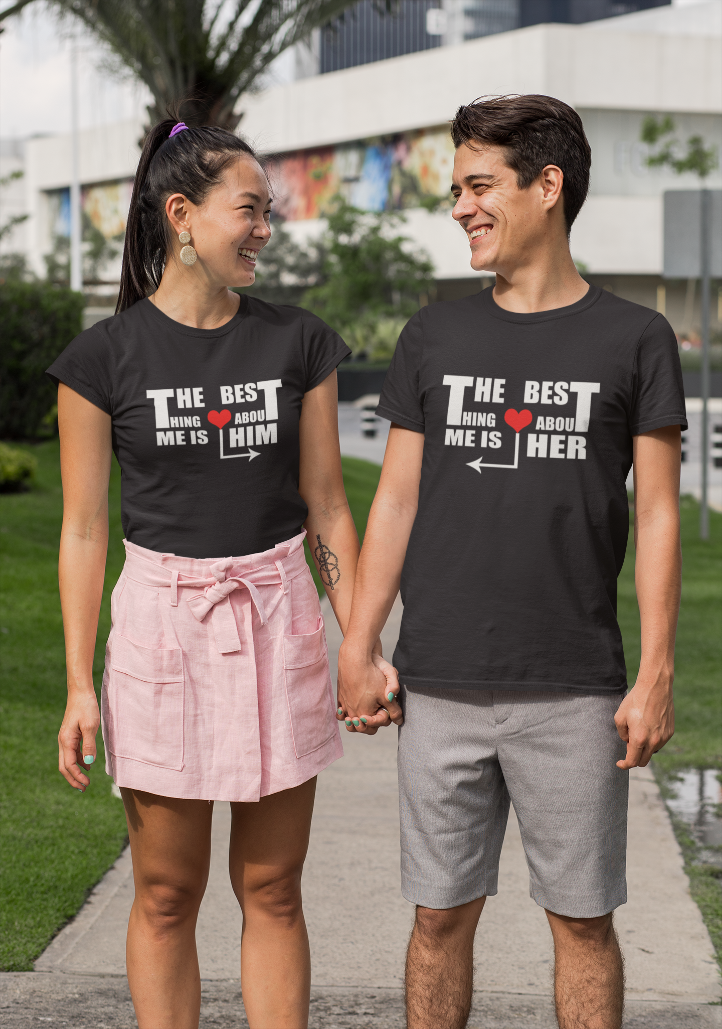 The Best Thing Couple Half Sleeves T-Shirts -FunkyTradition