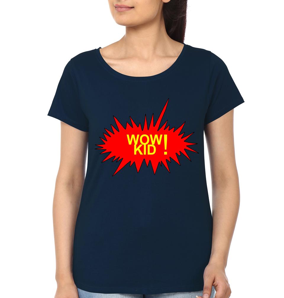 Wow Kid Wow Mom Mother and Son Matching T-Shirt- FunkyTradition