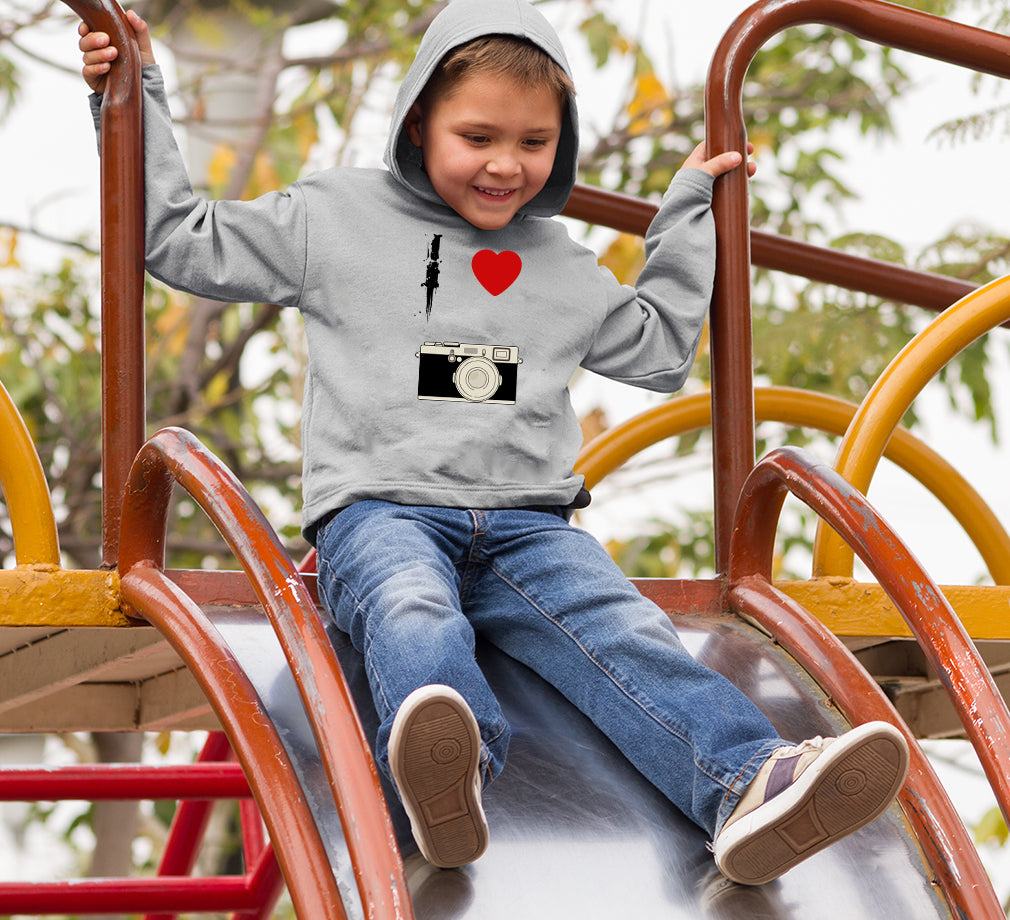 I love camera Hoodie For Boys-FunkyTradition