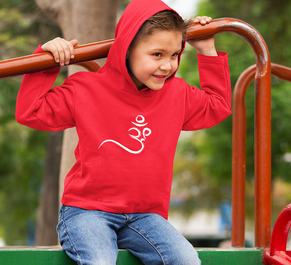 Om Hoodie For Boys-FunkyTradition