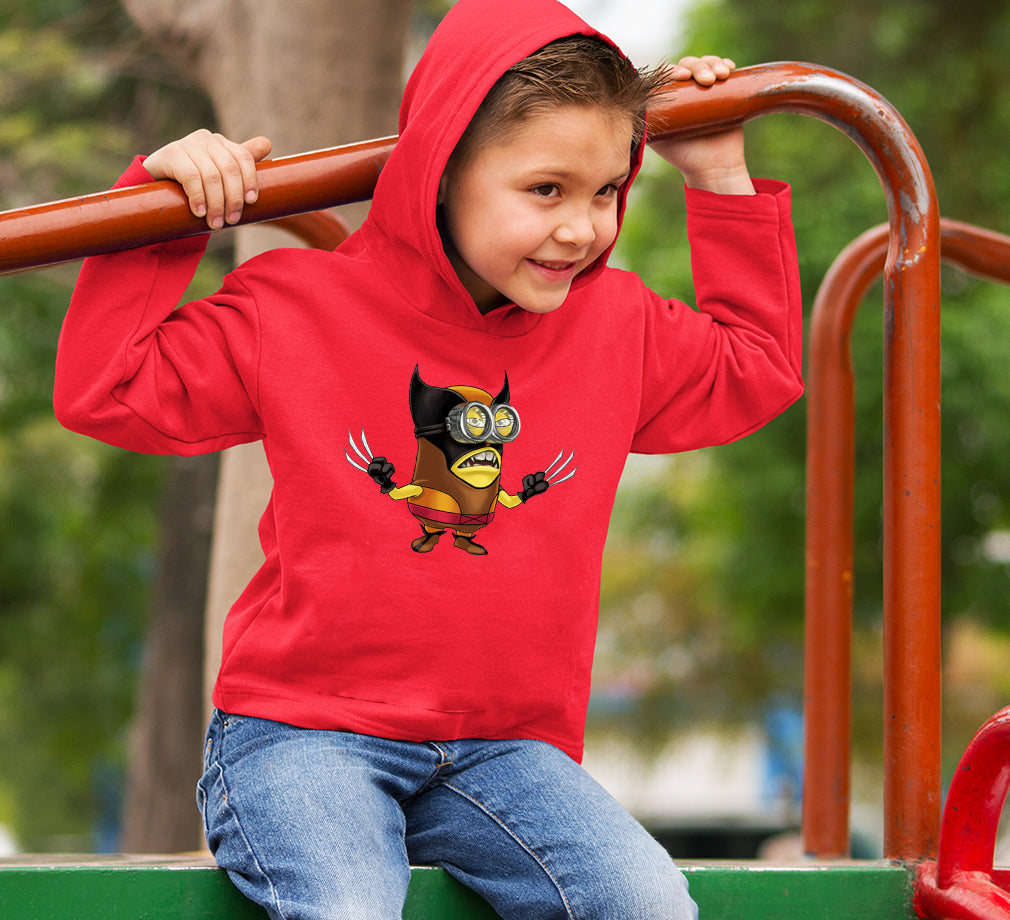 Minion Wolverine Hoodie For Boys-FunkyTradition
