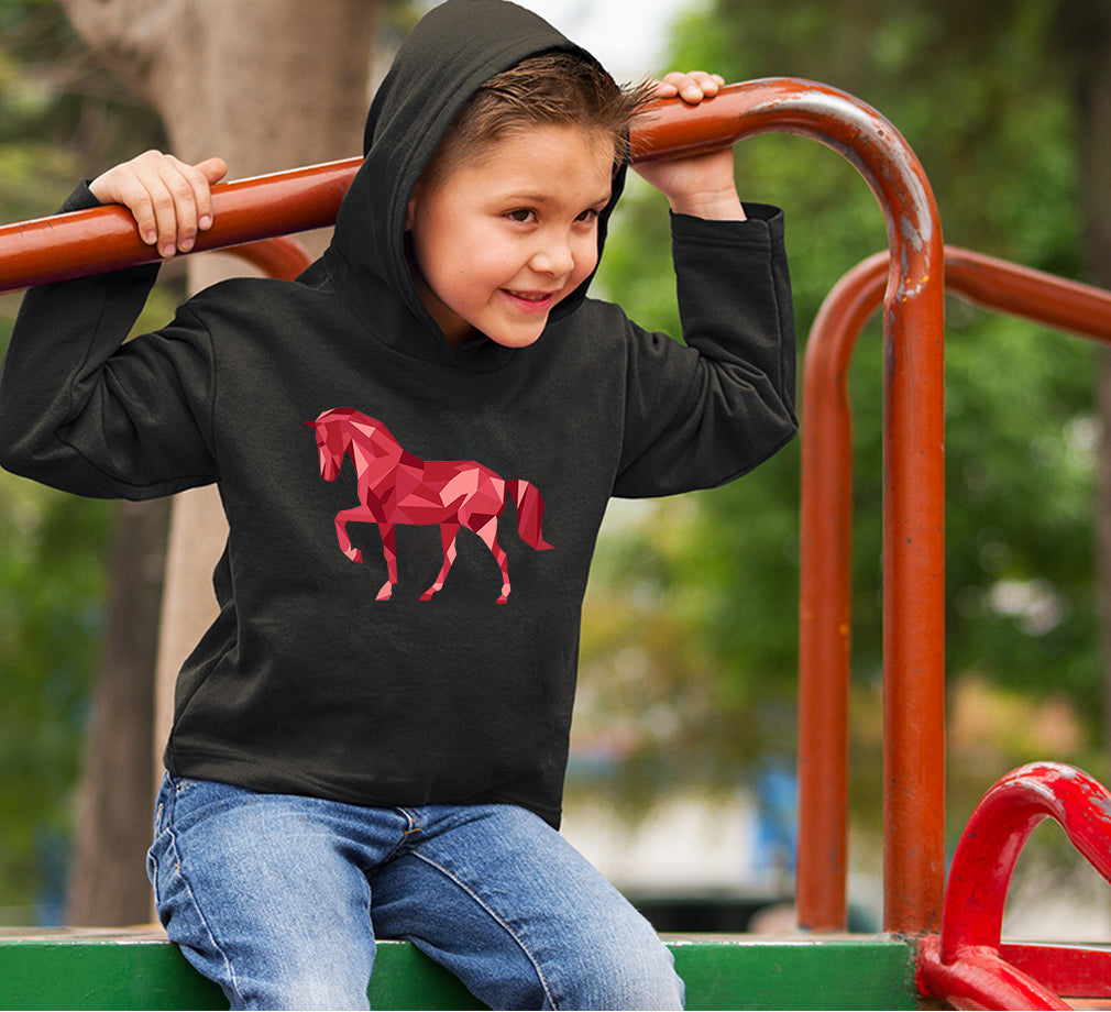 HORSE Hoodie For Boys-FunkyTradition