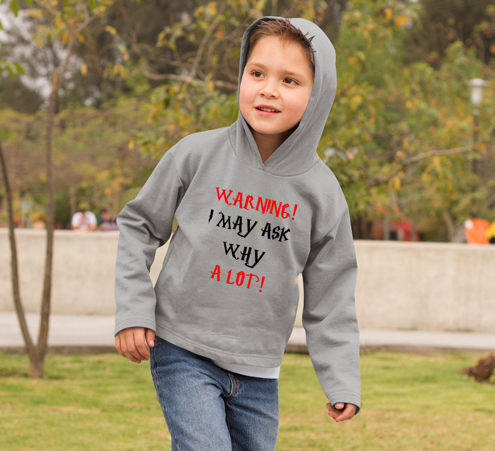 Warning Hoodie For Boys-FunkyTradition