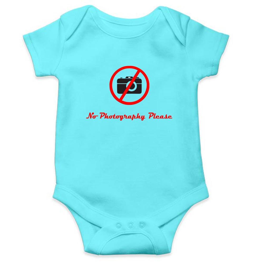 No Photography Please Rompers for Baby Boy- FunkyTradition FunkyTradition