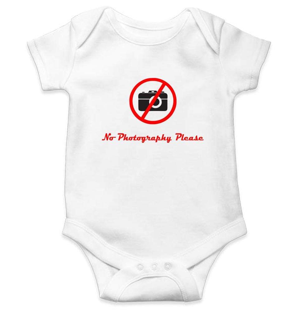 No Photography Please Rompers for Baby Girl- FunkyTradition FunkyTradition