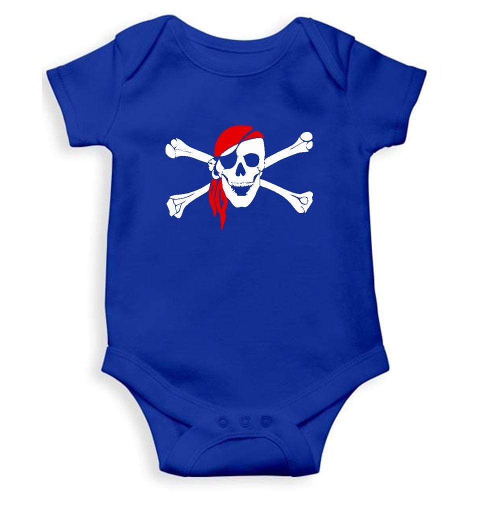 Pirate Skull Rompers for Baby Boy- FunkyTradition FunkyTradition