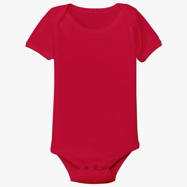 Plain Red Baby Romper- FunkyTradition