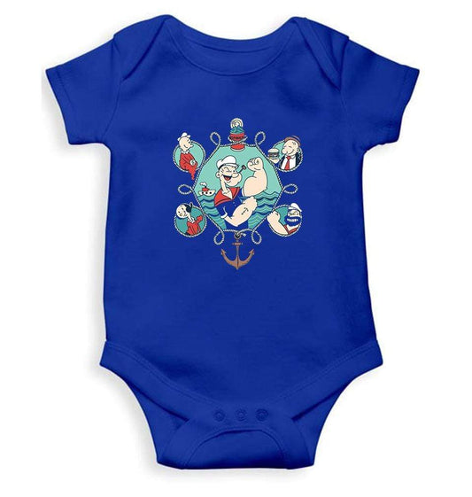 Popeye Rompers for Baby Girl- FunkyTradition FunkyTradition