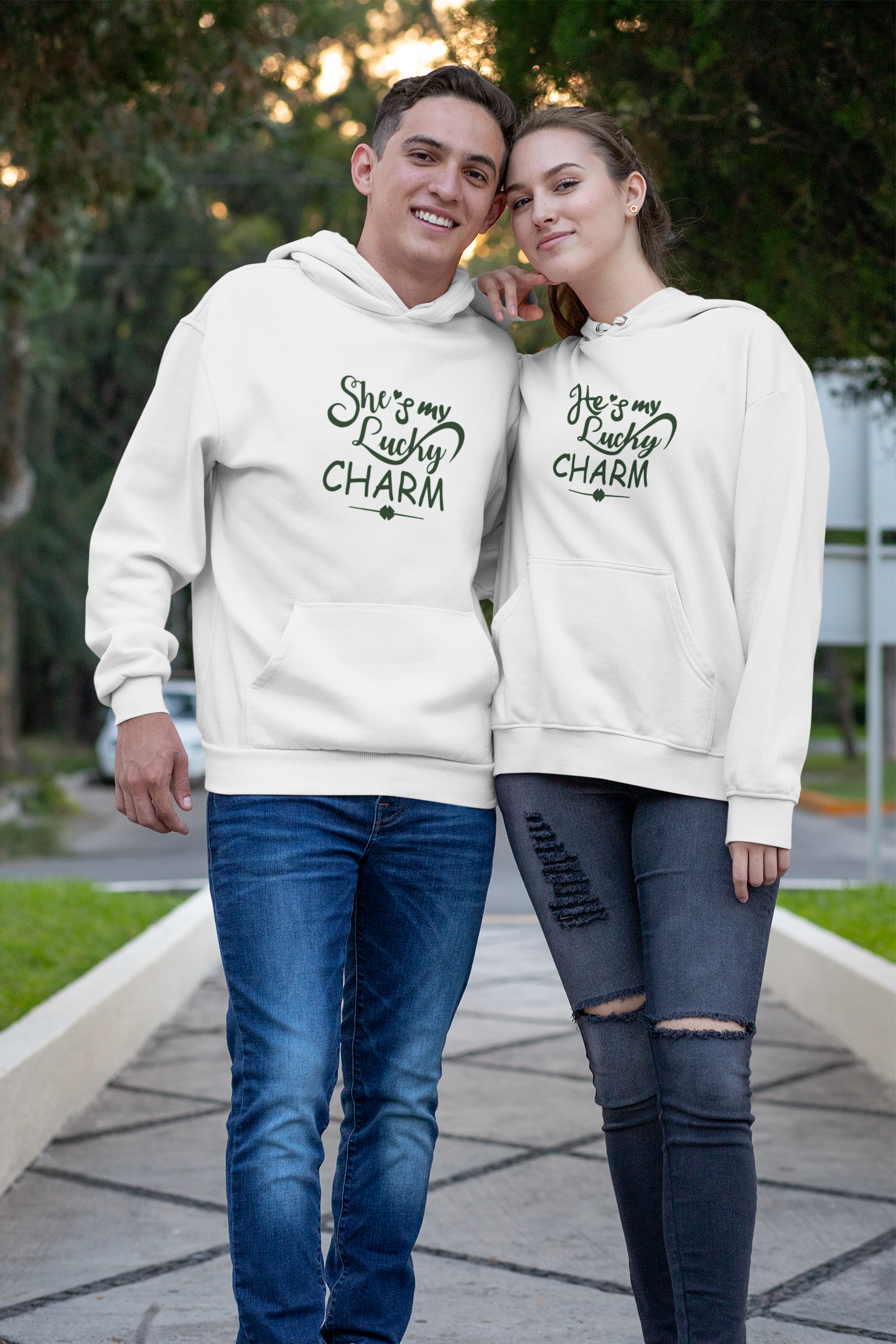 Lucky Charm Couple Hoodie-FunkyTradtion