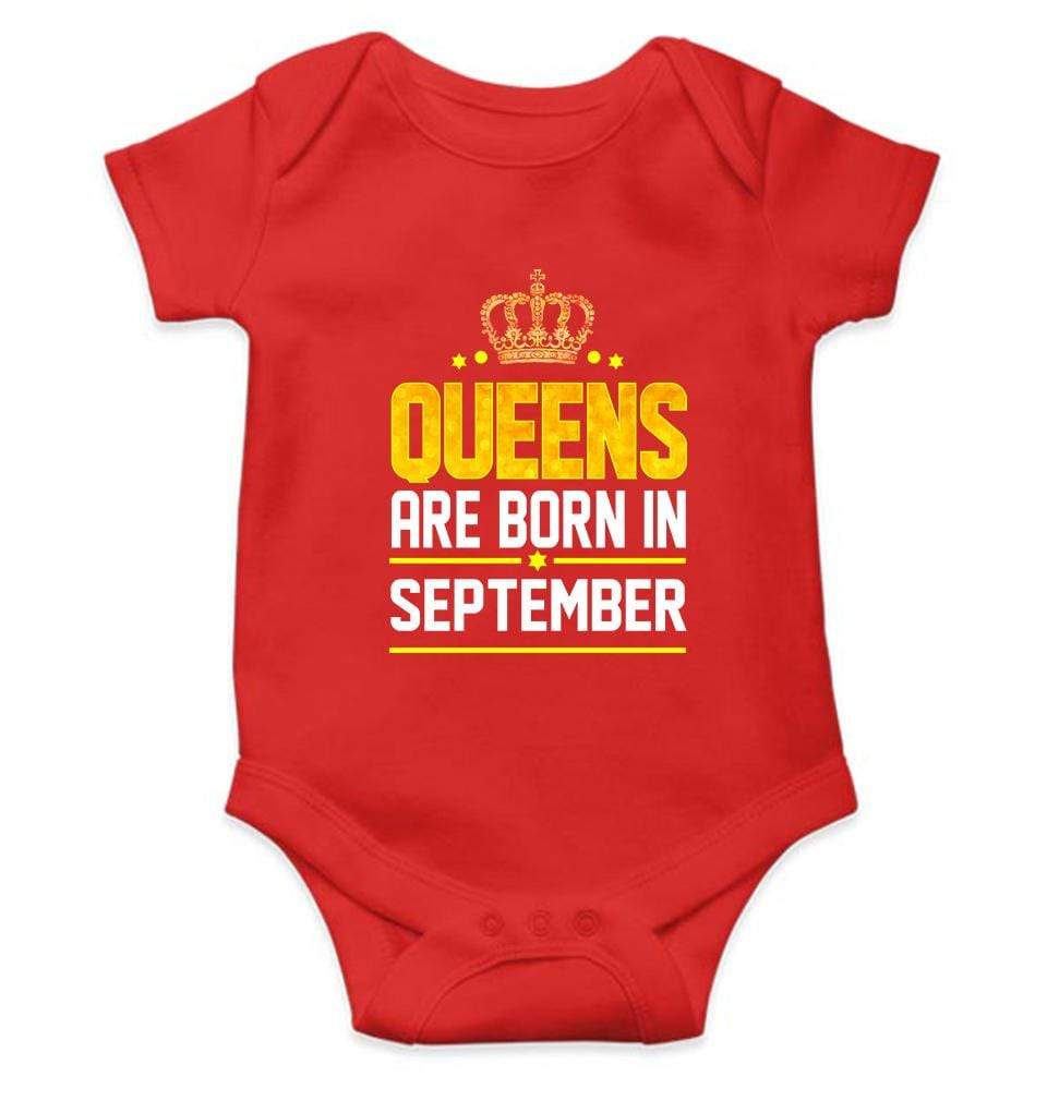 Queens Are Born In September Rompers for Baby Girl- FunkyTradition FunkyTradition