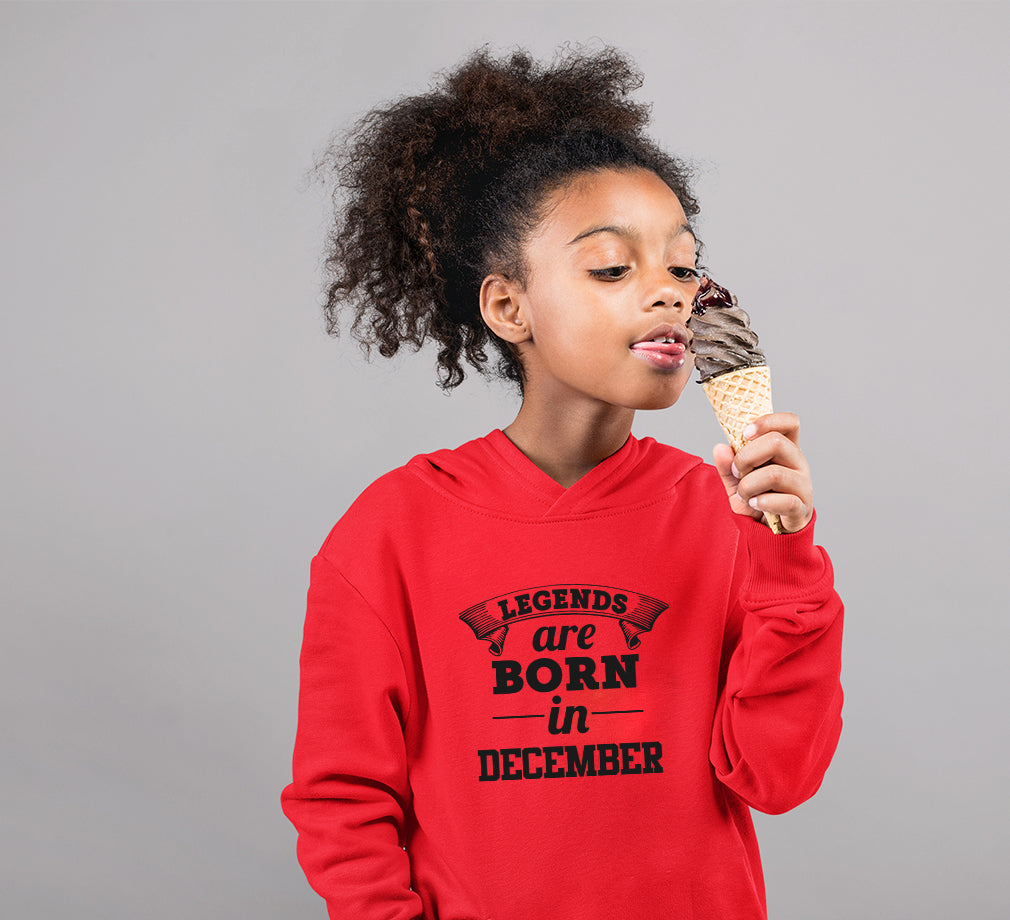 Legends are Born in December Hoodie For Girls -FunkyTradition