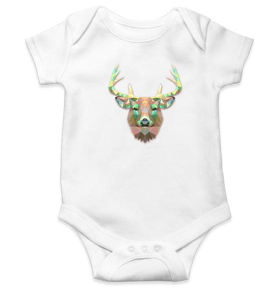 Reindeer Abstract Rompers for Baby Girl- FunkyTradition FunkyTradition