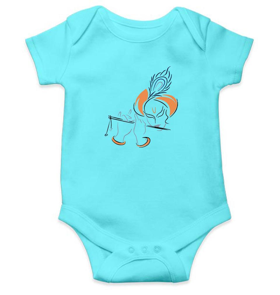 Shree Krishna Rompers for Baby Girl- FunkyTradition FunkyTradition