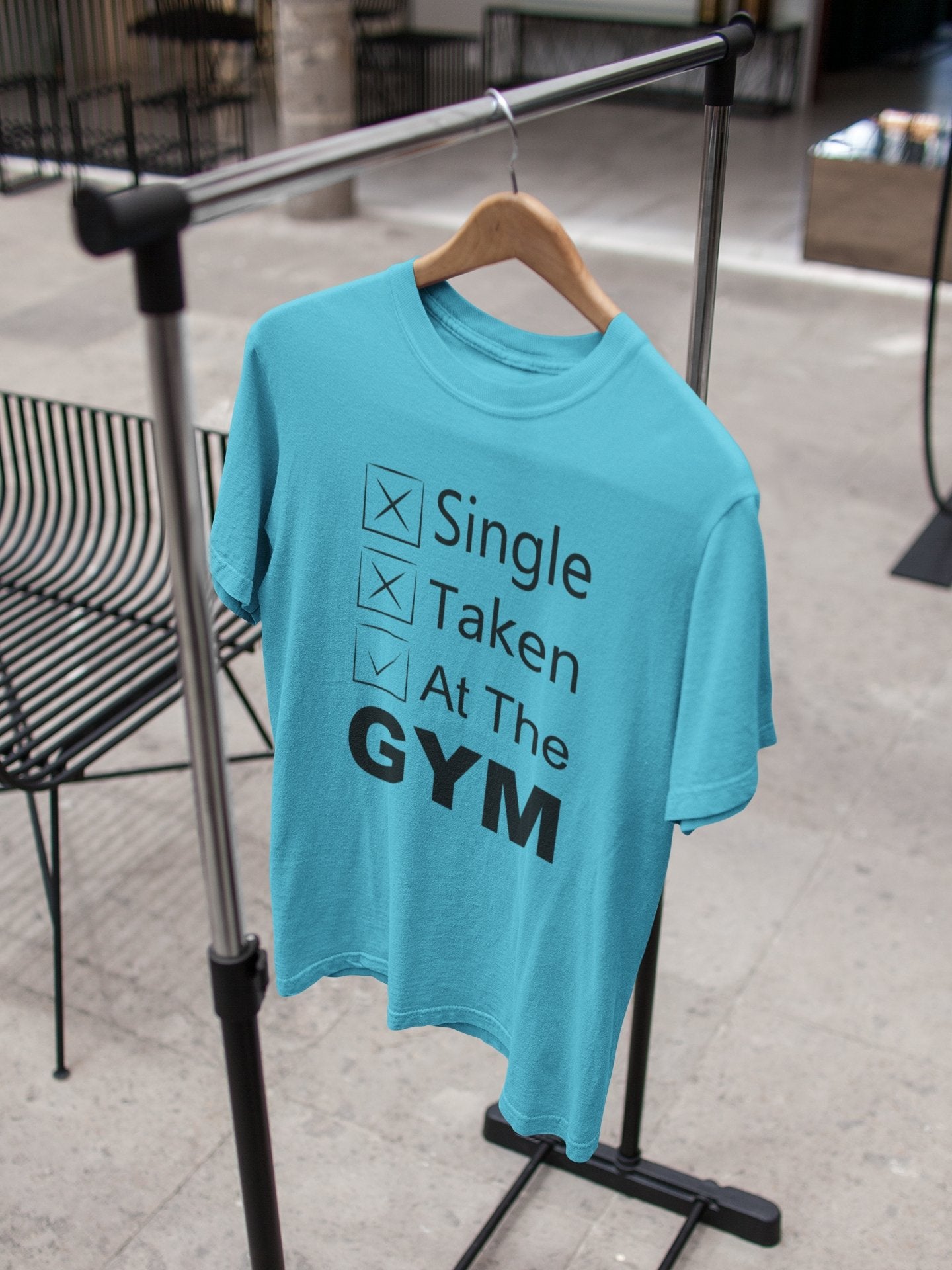 Single Taken At The Gym And Workout Women Half Sleeves T-shirt- FunkyTradition - Funky Tees Club