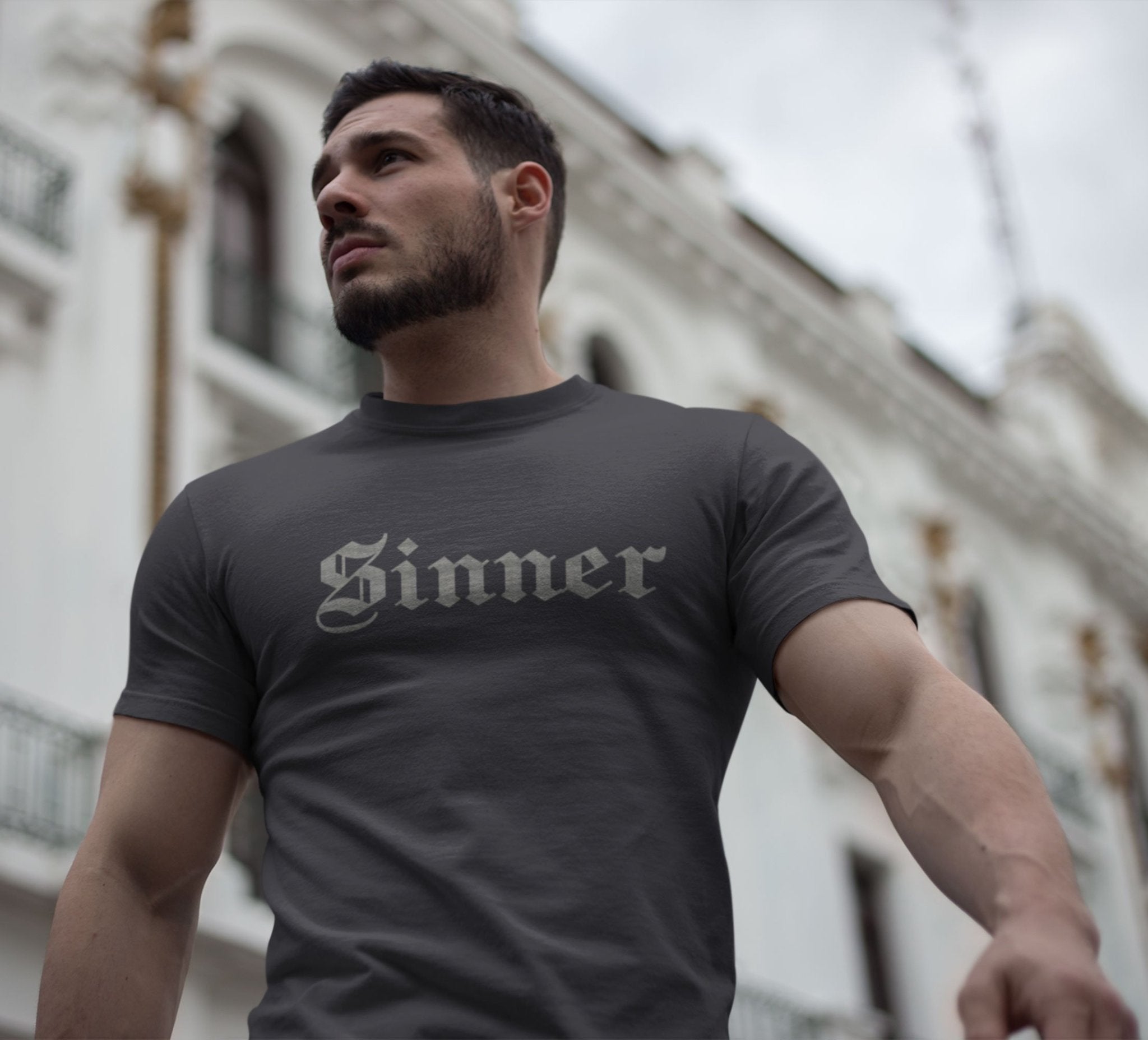 Sinner Teenpreneur Mens Half Sleeves T-shirt- FunkyTradition - Funky Tees Club