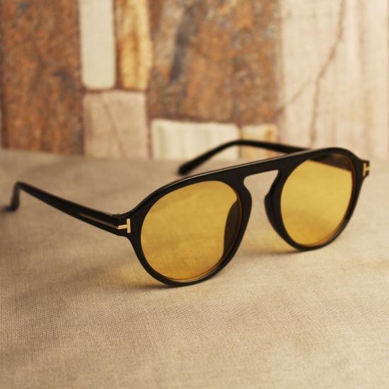 New Stylish Round Yellow Candy Sunglasses For Men And Women -FunkyTradition
