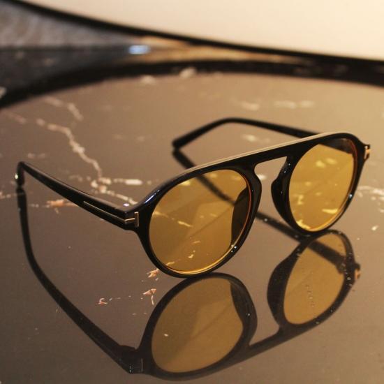 Stylish Black Storm Yellow Candy Wayfarer Sunglasses-FunkyTradition Premium FunkyTradition
