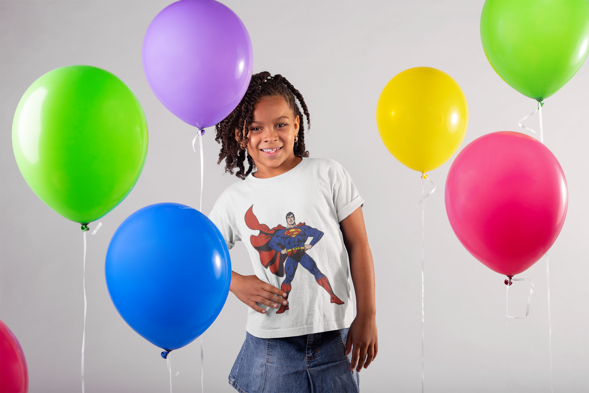 Superhero Half Sleeves T-Shirt For Girls -FunkyTradition